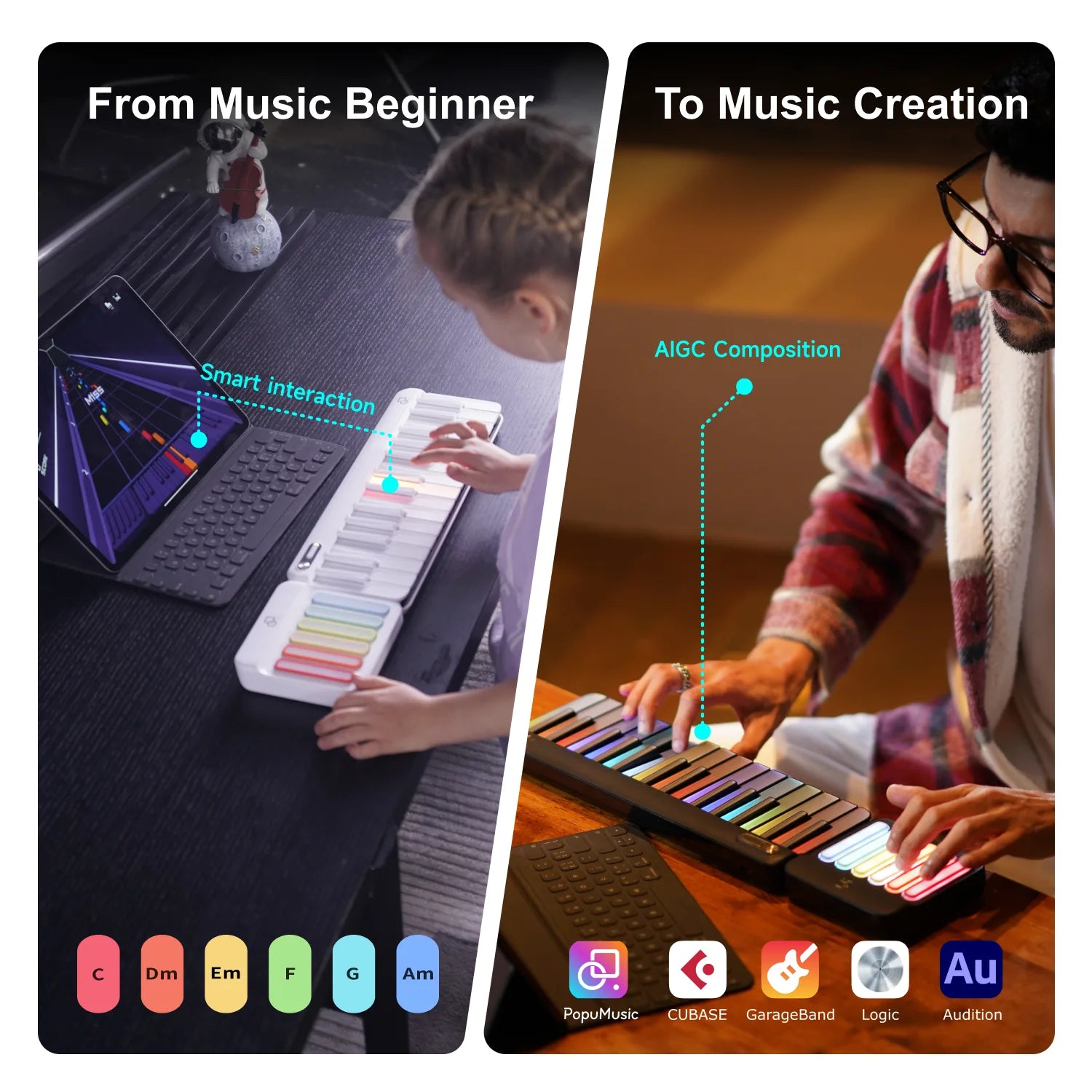 PopuPiano Smart Keyboard