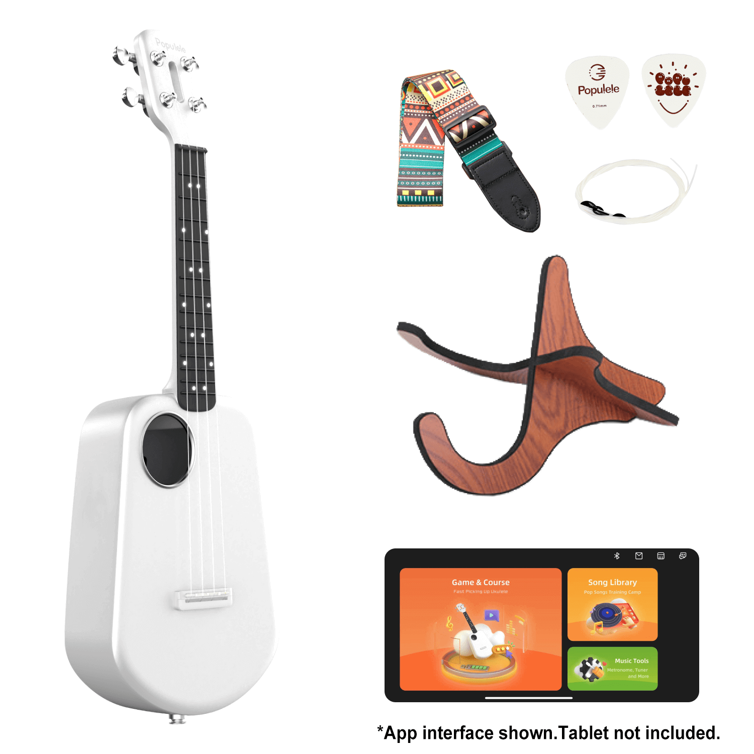 ソプラノウクレレ　populele2 Amazon.com: PopuMusic Populele 2 Compact and Portable Smart